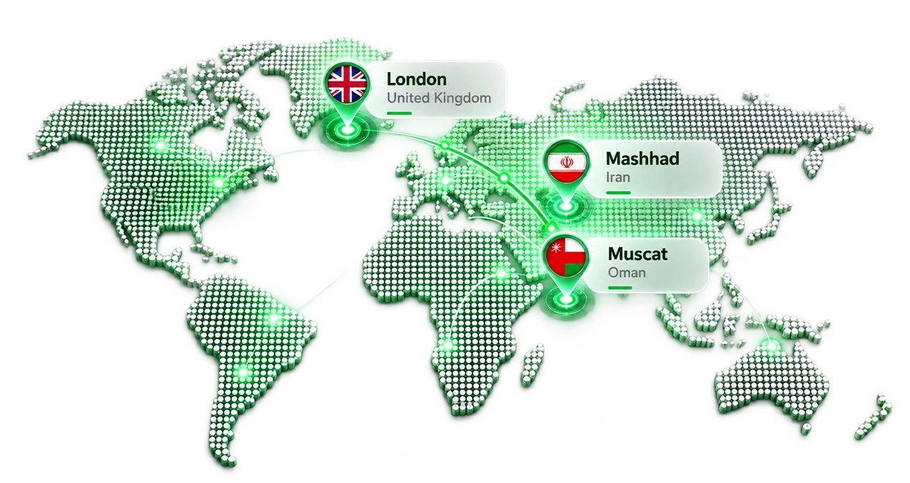 نقشه حضور جهانی آمیتیس